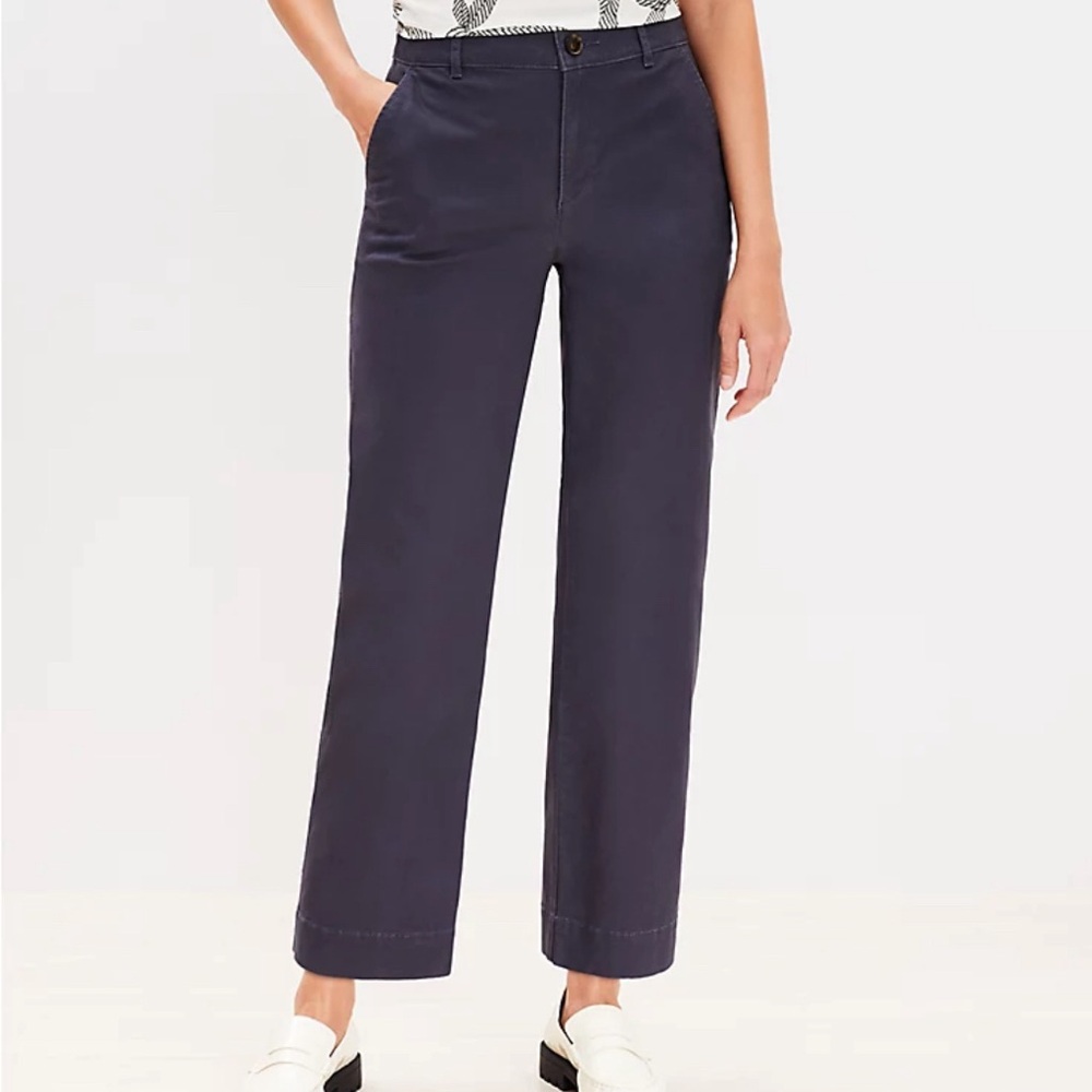 NWT ✨ LOFT - mid rise straight leg chino pant - 6